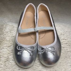 Silver dress shoes size 12T